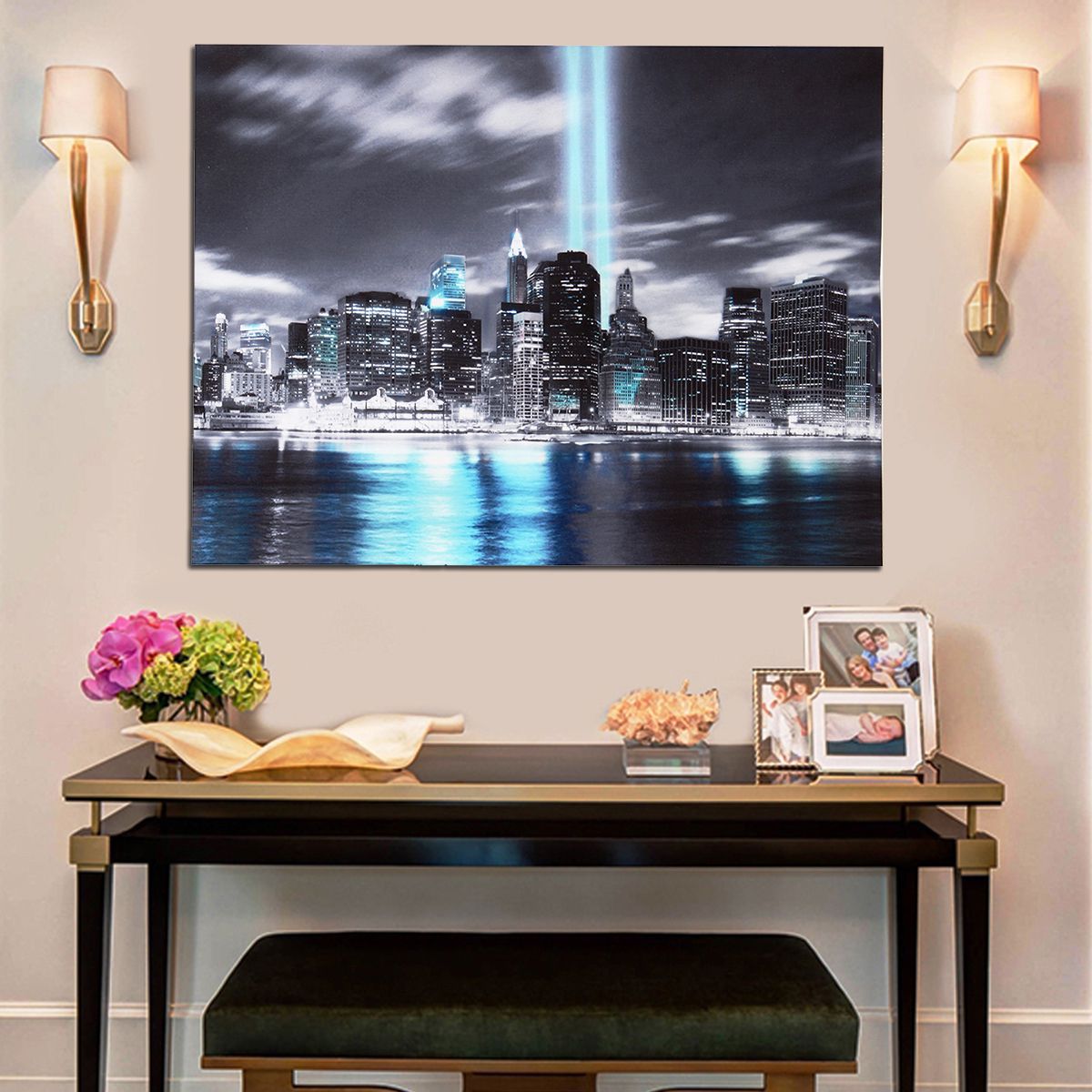 New York City Framed Art Prints With Fashionable 30''x40'' No Framed New York City Manhattan Skyline Canvas (View 3 of 20)