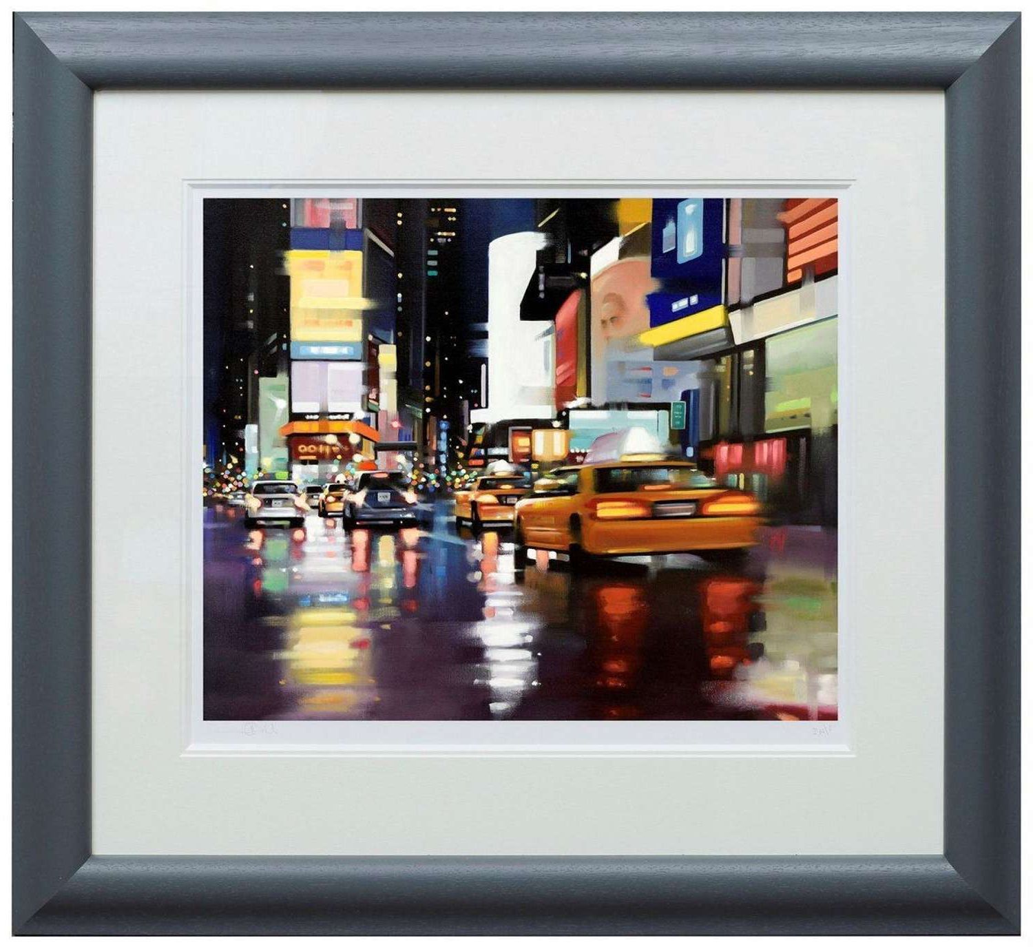 New York City Motionneil Dawson Framed Paper Art Print Inside Trendy New York City Framed Art Prints (View 1 of 20)
