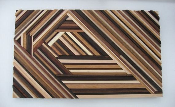 Newest Geometric Wood Wall Art Abstract Wood Sculpture Triangles Regarding Abstract Wood Wall Art (View 18 of 20)