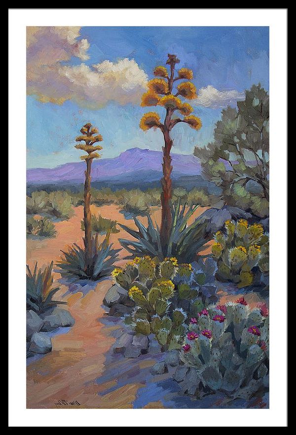 Popular Desert Inn Framed Art Prints In Desert Century Plants Framed Printdiane Mcclary (View 2 of 20)