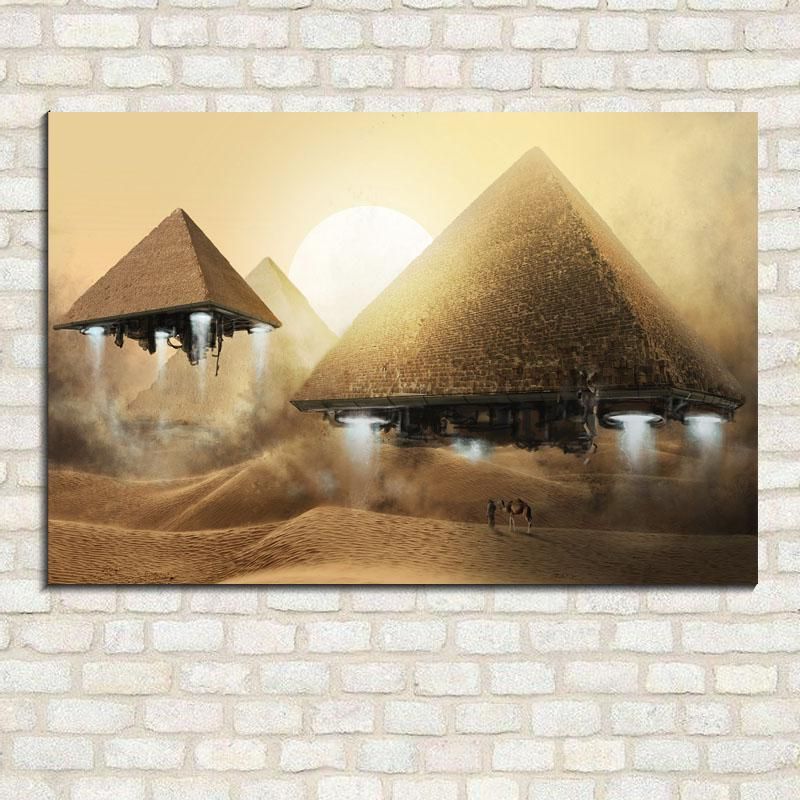 Pyrimids Wall Art Regarding Well Known 2017 Pyramid Canvas Painting Pictures Wall Art Pictures On (View 11 of 20)