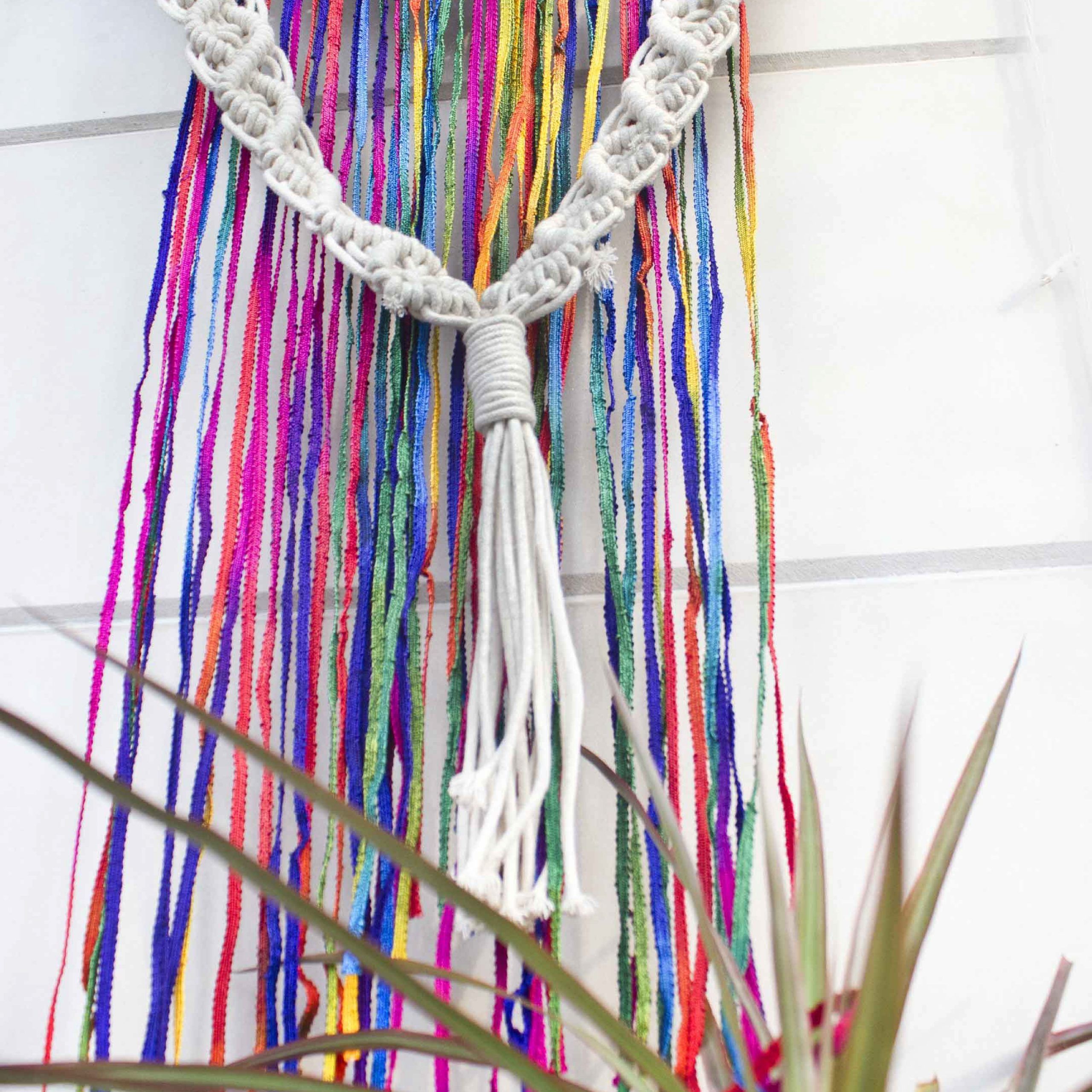 Rainbow Macrame Wall Hanging – Wall Accents Wall Art Home Throughout Favorite Rainbow Wall Art (View 2 of 20)