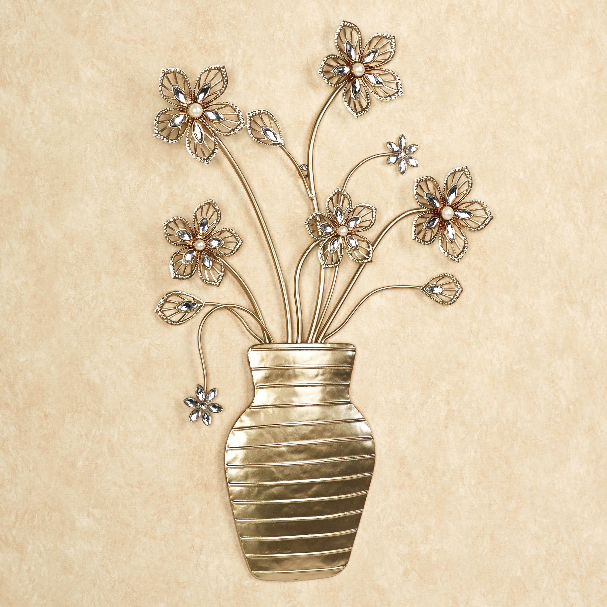 Recent Flowers Wall Art For Rosianna Floral Vase Metal Wall Art (View 9 of 20)