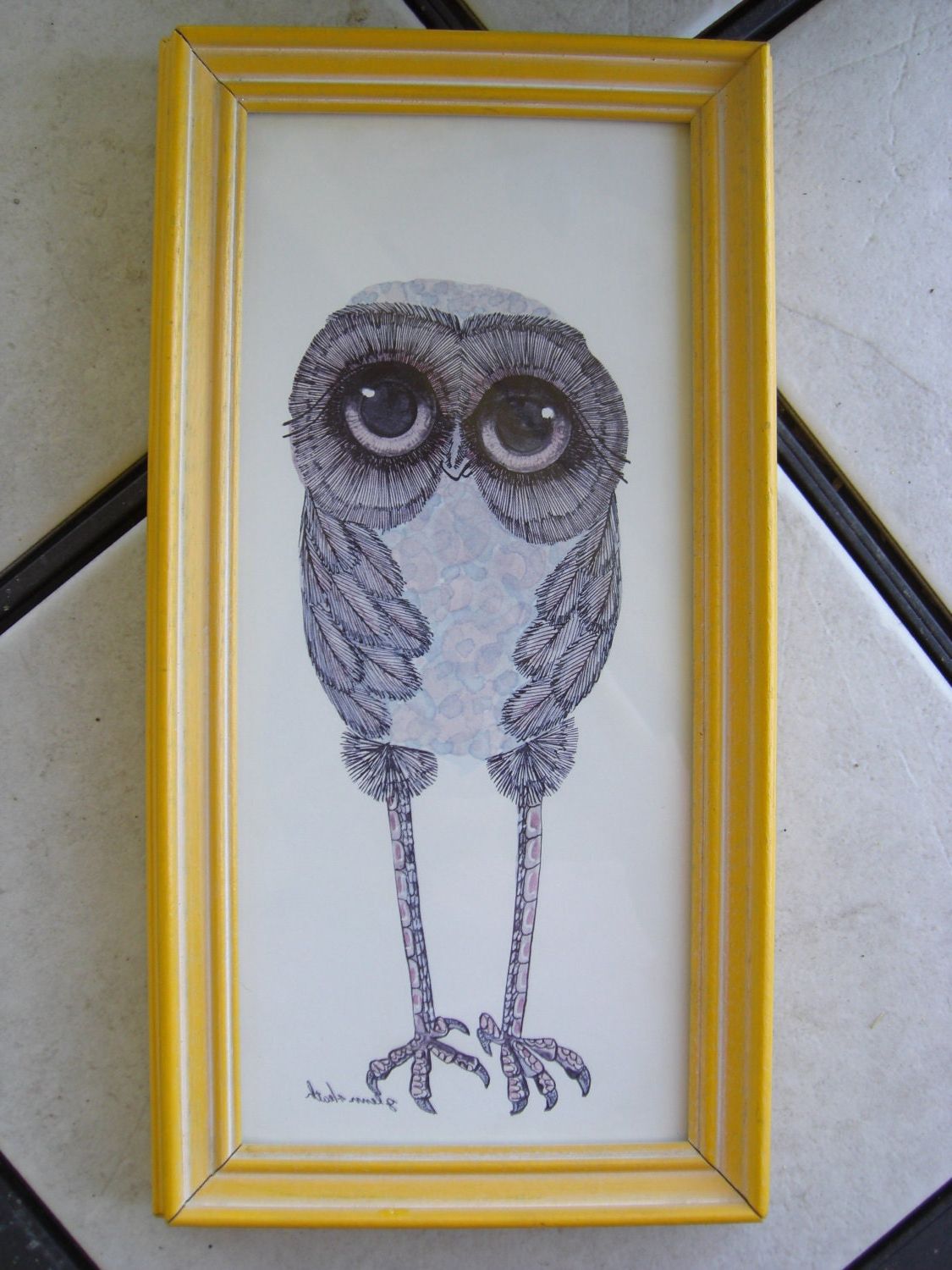 The Owl Framed Art Prints Intended For Current Framed Glenn Heath Owl Print (View 9 of 20)