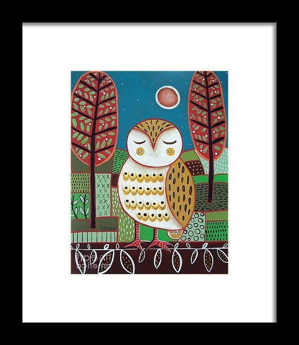 The Owl Framed Art Prints Within Favorite White Owl Framed Printkarla Gerard (with Images (View 14 of 20)