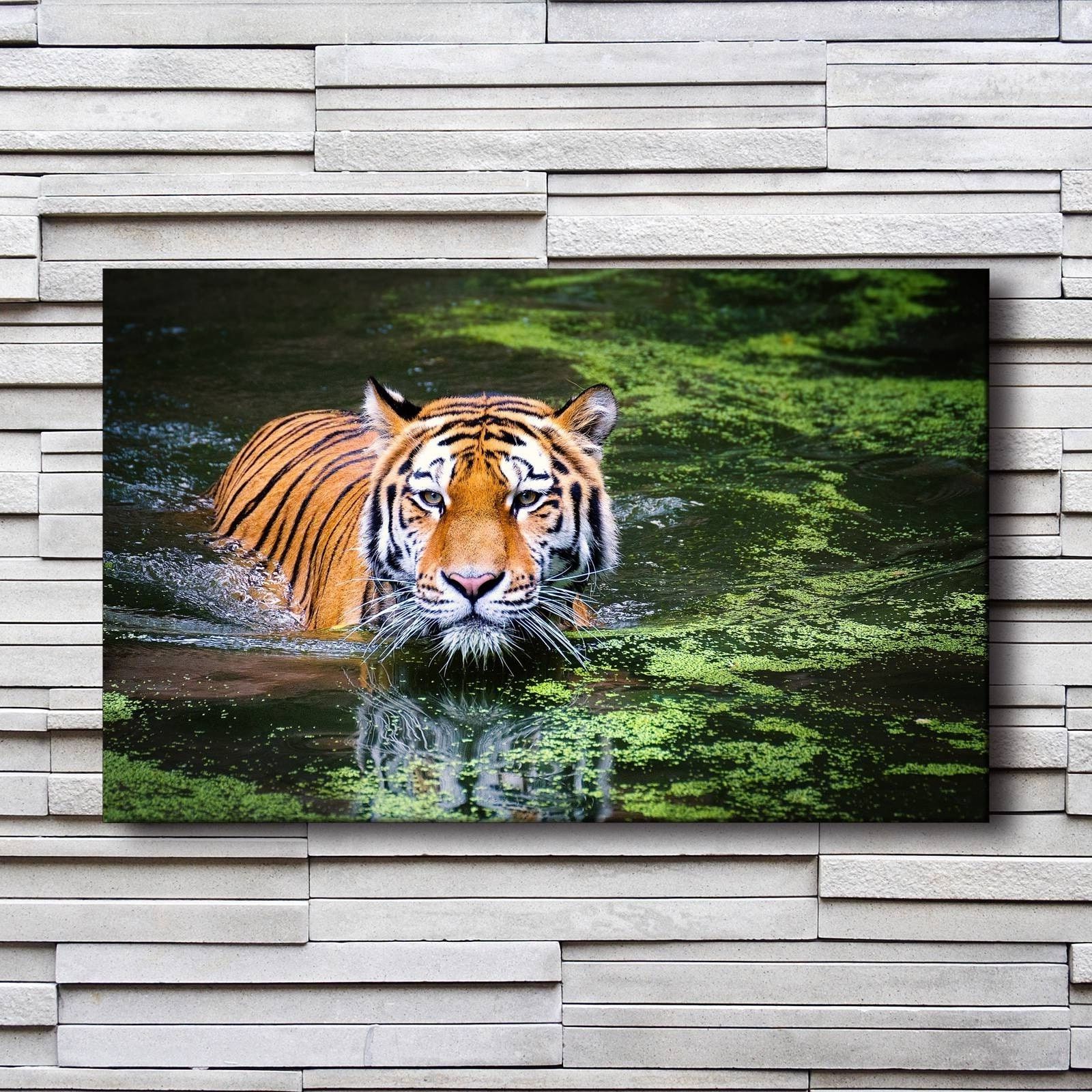 Tiger Wall Art In 2017 Brand New Canvas Prints Painting Living Room Wall Art  (View 4 of 20)