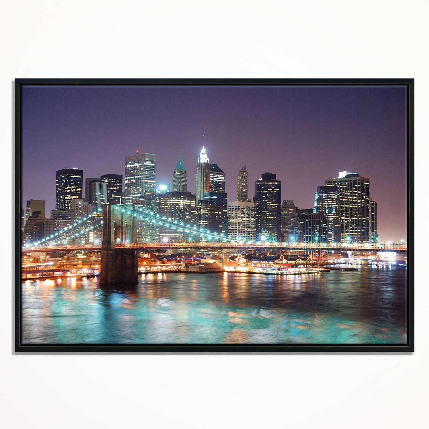 Trendy New York City Framed Art Prints With Design Art New York City Manhattan Skyscrapers Framed (View 6 of 20)