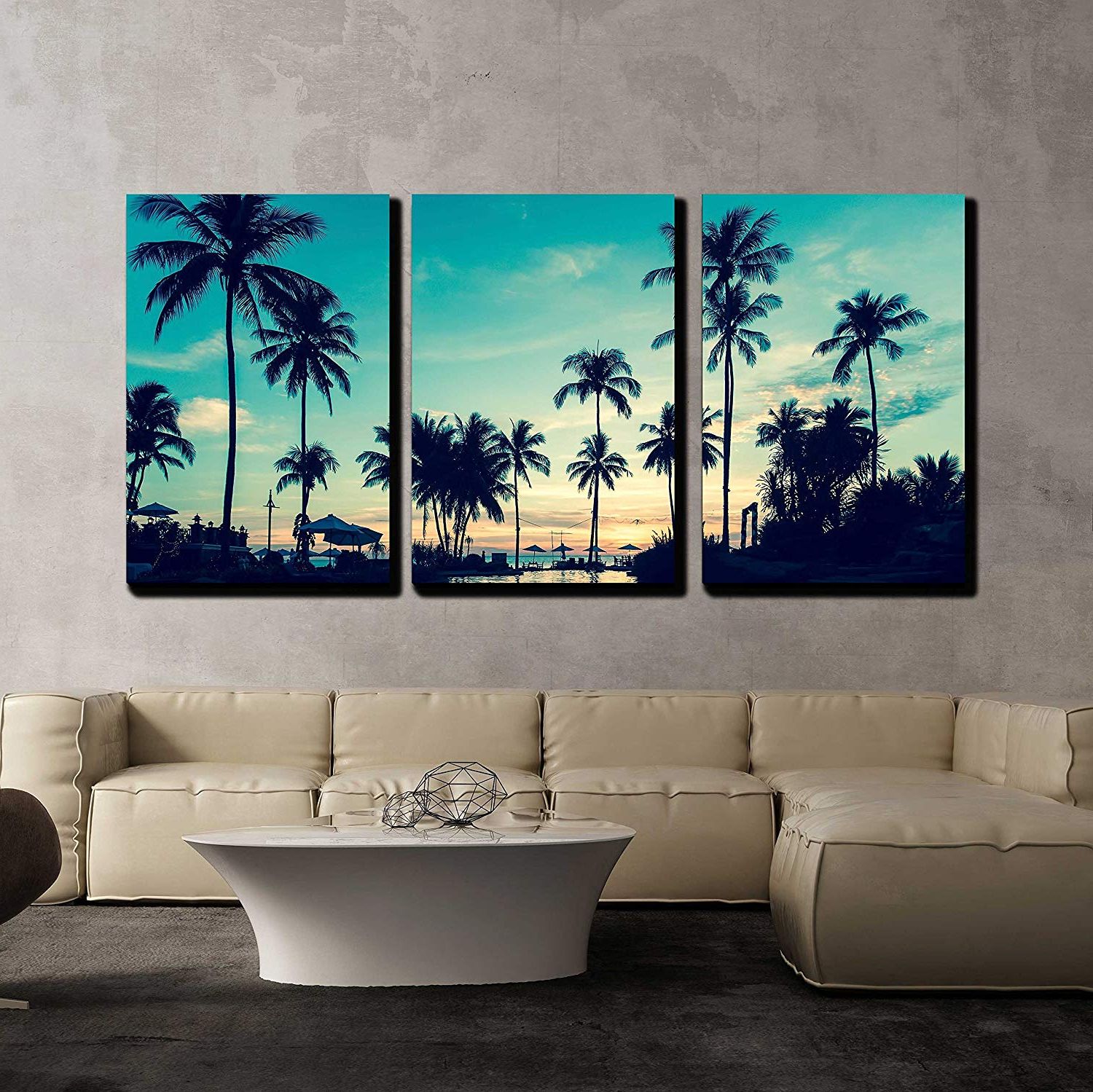 Wall Framed Art Prints With Famous Wall26 – 3 Piece Canvas Wall Art – Soft Twilight Of The (View 1 of 20)