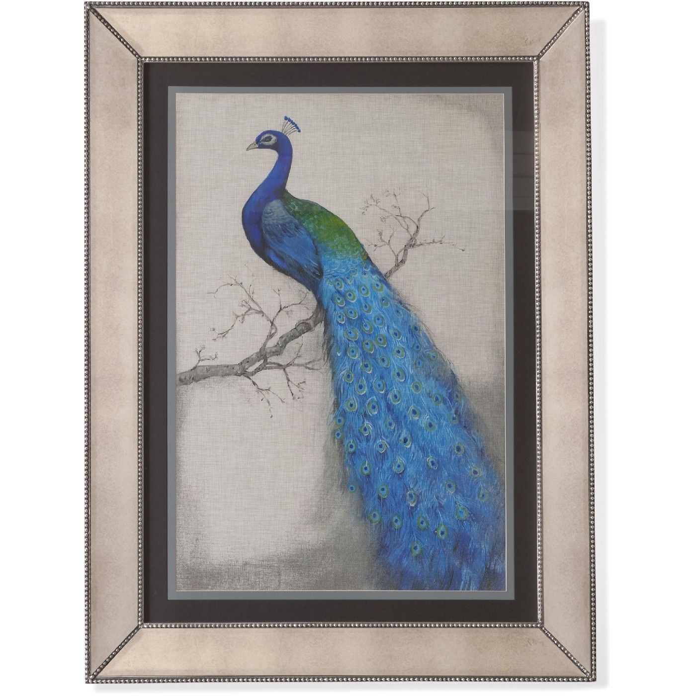 Wall Framed Art Prints With Regard To Most Recently Released Peacock Blue I Traditional Framed Art 9900 177aec (View 17 of 20)