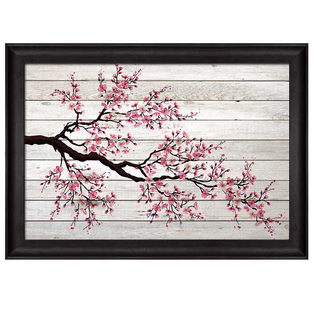 Wall26 – Illustration Of A Cherry Blossom Branch On White With Most Up To Date Natural Framed Art Prints (View 8 of 20)