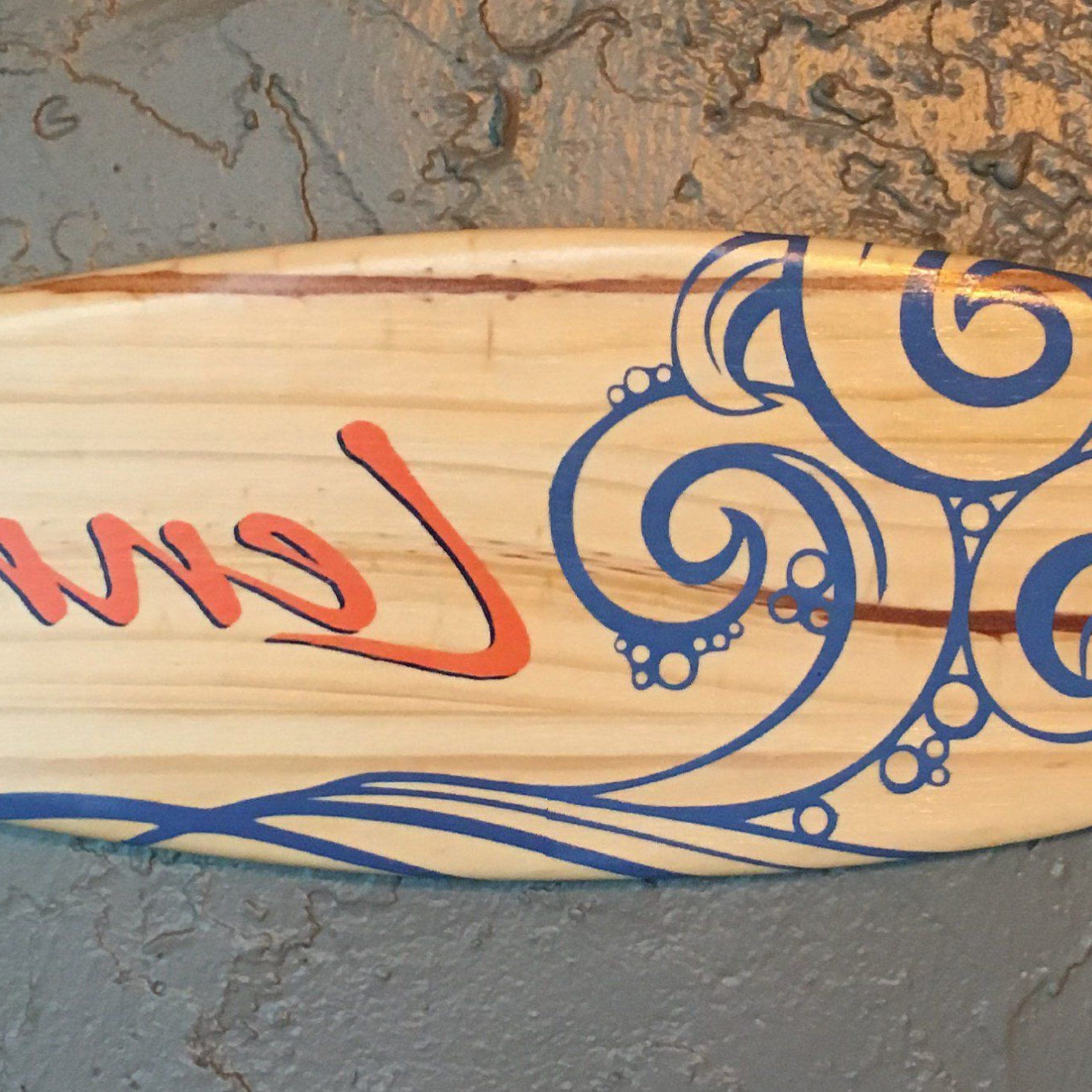 Well Known Surfing Wall Art Inside Personalized Surfboard Decor Customized Name Wall Art Surf (View 13 of 20)