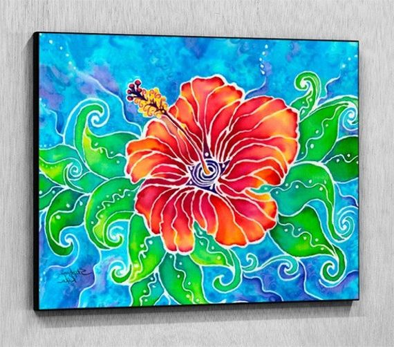 Well Known Tropical Wood Wall Art Within Tropical Hibiscus Art Wood Wall Panel Ready To Hang (View 17 of 20)