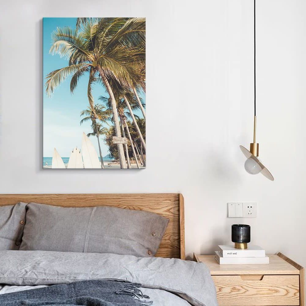 Well Known Wall26 – Canvas Wall Art – Summer Beach View With Palm Within Summer Wall Art (View 7 of 20)