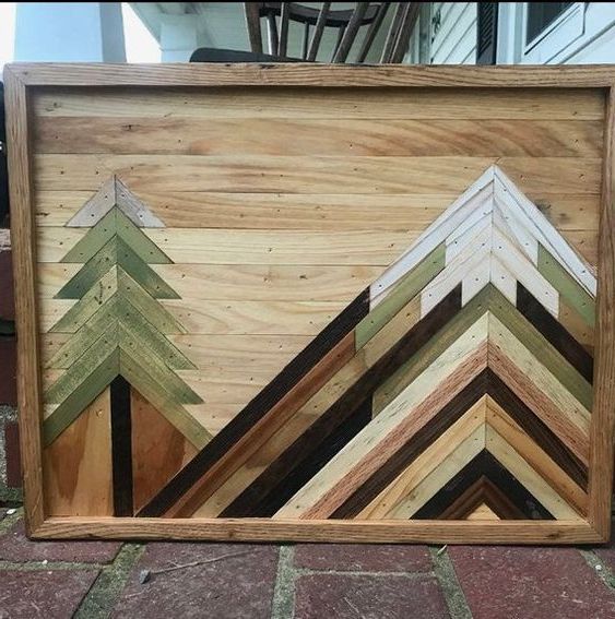 Well Known Wood Mountain Wall Art Reclaimed Wood Wall Art Mountain Pertaining To Mountains Wood Wall Art (View 14 of 20)