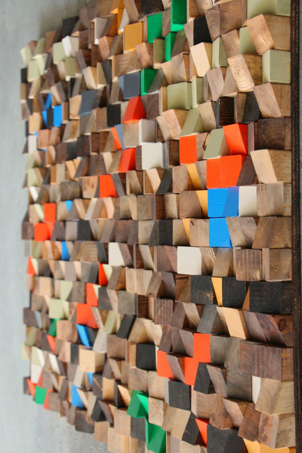 Widely Used Buy Large Wood Wall Sculpture, Abstract Wood Art With Regard To Geometric Wood Wall Art (View 15 of 20)