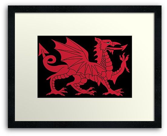 Widely Used Dragon Tree Framed Art Prints For "welsh Dragon" Framed Art Printwickedcartoons (View 7 of 20)