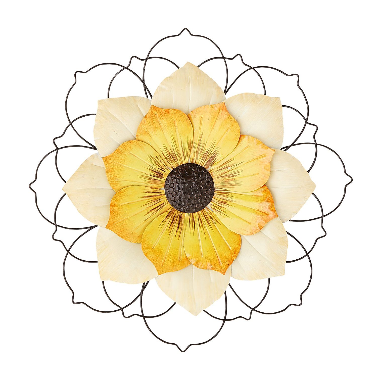 Widely Used Yellow Flower Metal Wall Decor – Pier1 With Flowers Wall Art (View 5 of 20)