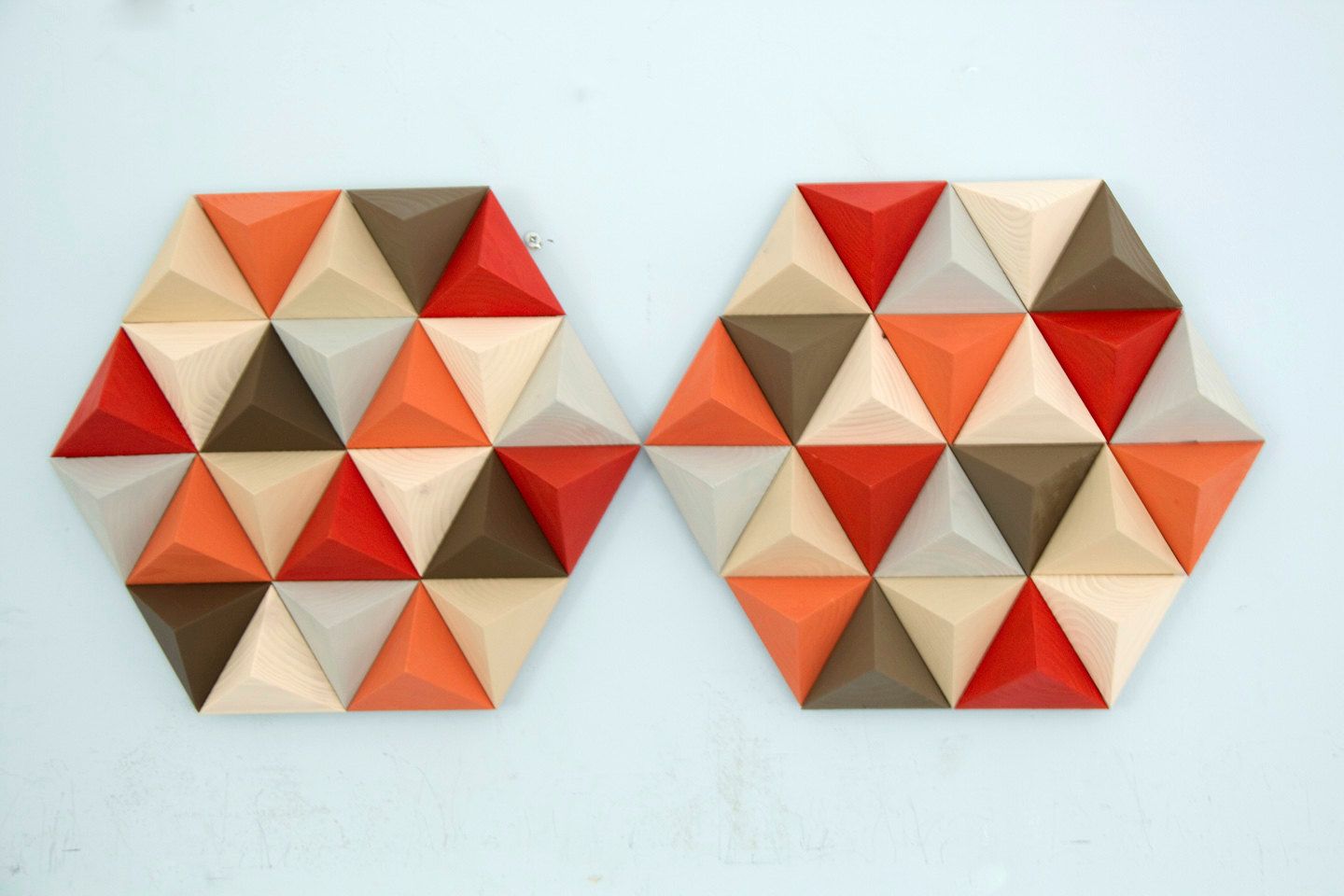 Wood Wall Art Geometric, Hexagon, Mid Century Wall Art For Well Known Hexagons Wall Art (View 20 of 20)
