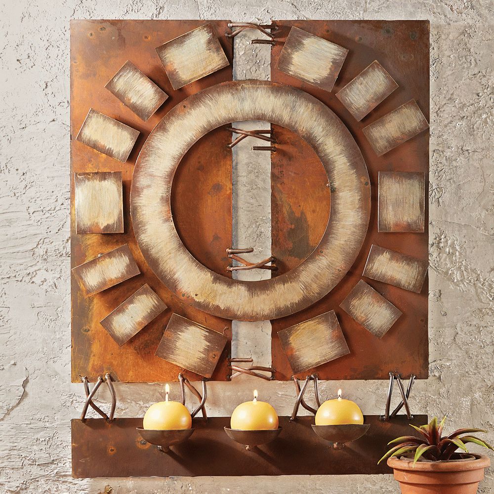 2018 Legion Metal Wall Art Pertaining To Desert Fire Metal Art Wall Hanging With Candles (View 12 of 15)