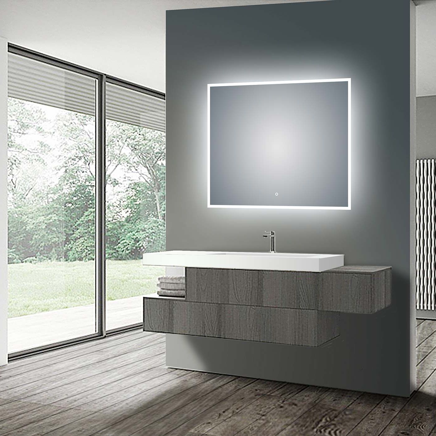 2020 High Wall Mirrors For Buy Led Illuminated Bathroom / Vanity Wall Mirror – Conceptbaths (View 3 of 15)