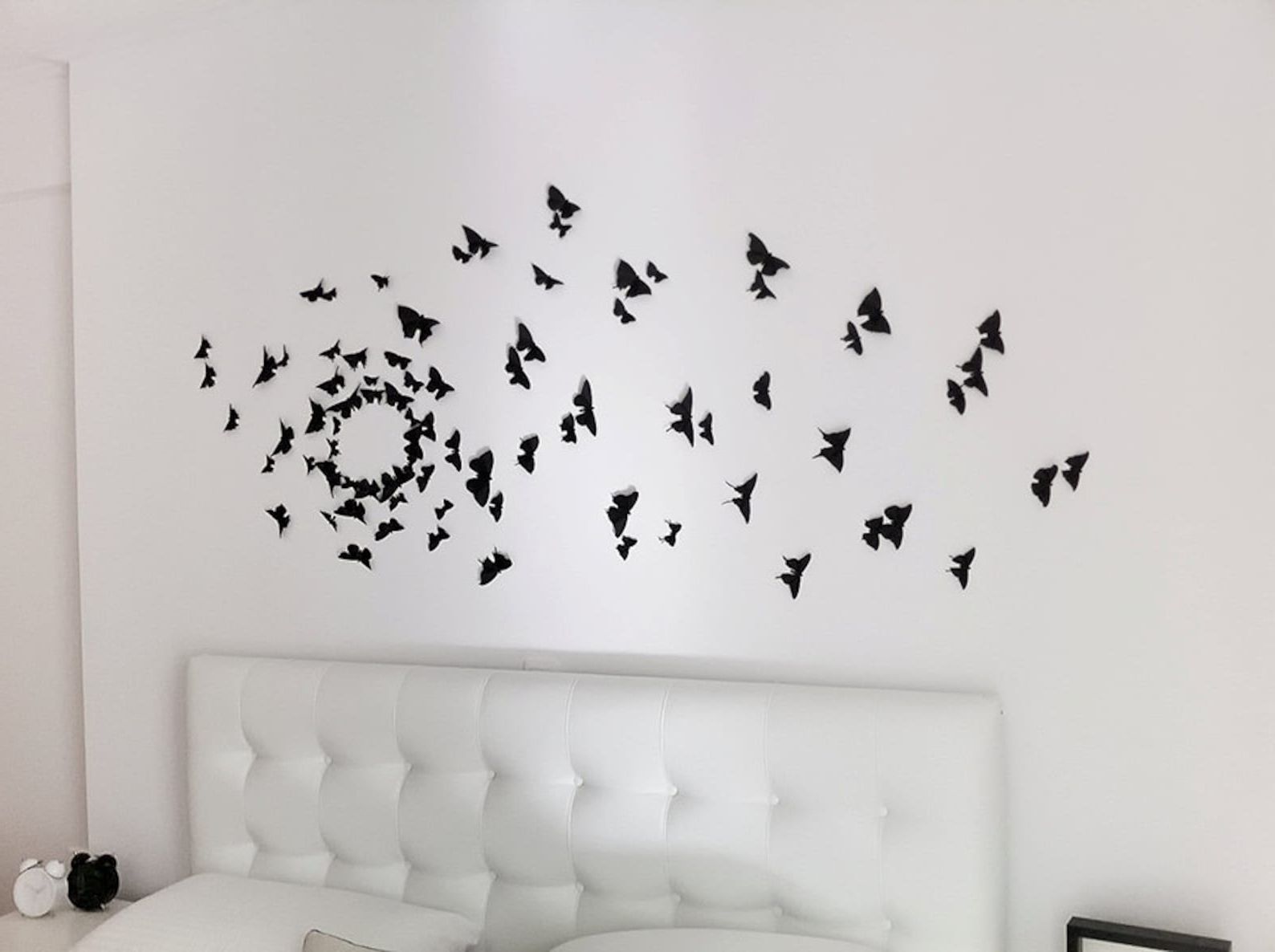 3d Butterfly Wall Art Black Butterflies 3d Wall Decor Soot (View 5 of 15)