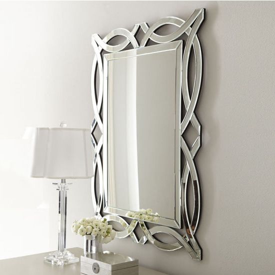 Af Ml 3242 S Modern Luxe Collection Scallop Contemporary Openwork With Most Recently Released Gold Modern Luxe Wall Mirrors (View 13 of 15)