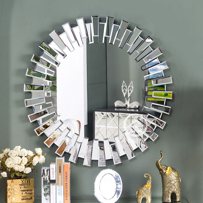 Aliexpress : Buy Modern Round Wall Mirror Glass Console Mirror Intended For Most Recent Round Modern Wall Mirrors (View 15 of 15)