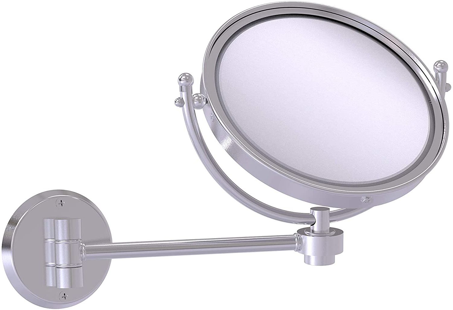 Amazon: Allied Brass Wm 5/3x 8 Inch Wall Mounted 3x Magnification Regarding Well Known Ceiling Hung Satin Chrome Wall Mirrors (View 12 of 15)