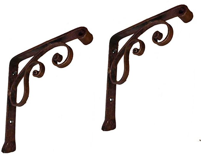 Amazon: Egypt Gift Shops Pair Scroll Style Hand Forged Wrought Iron With Regard To Well Known Hand Forged Iron Wall Art (View 10 of 15)