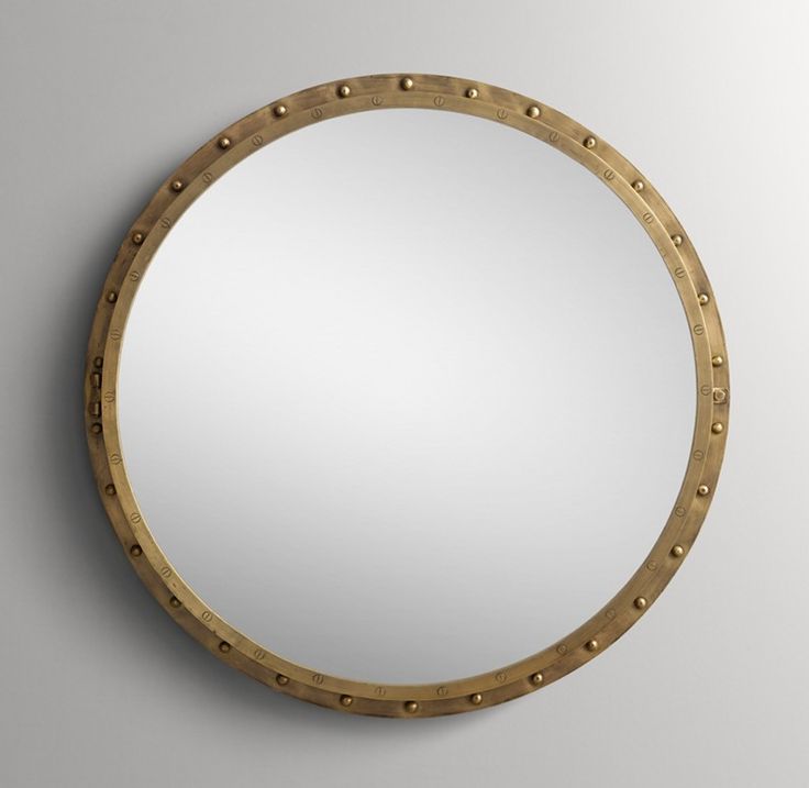 Antique Mirror, Round (View 14 of 15)