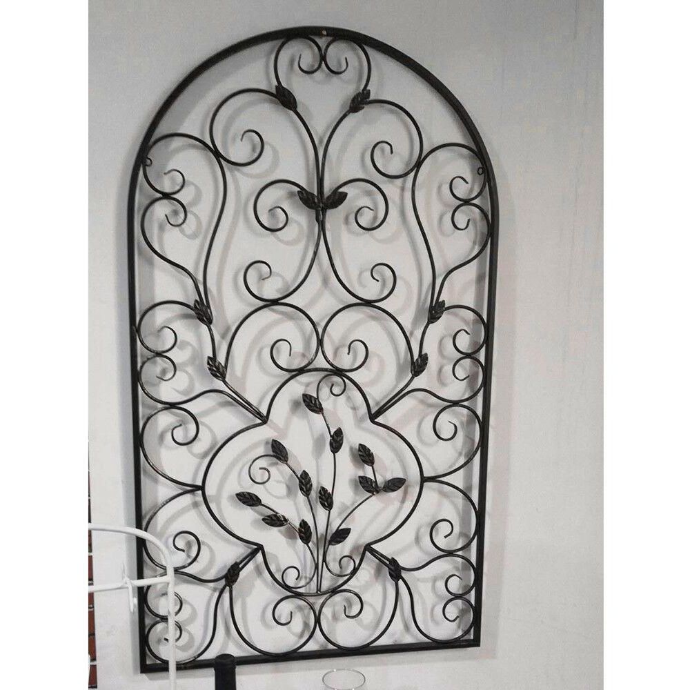 Arched Metal Wall Art Within Fashionable 41" Hanging Wrought Iron Metal Arch Wall Art (View 14 of 15)