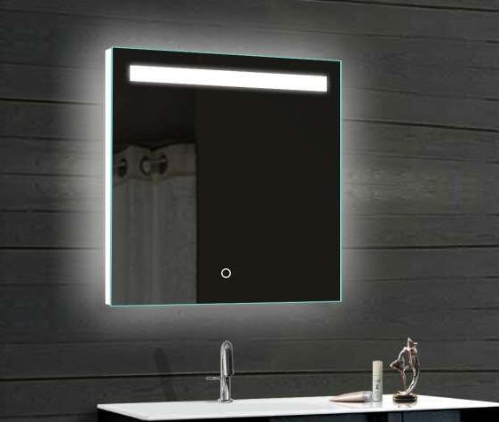 Back Lit Freestanding Led Floor Mirrors Pertaining To Most Recent Back Lighted Vanity Mirror Wall Mounted Bathroom Led Lit Vanity Mirrors (View 7 of 15)