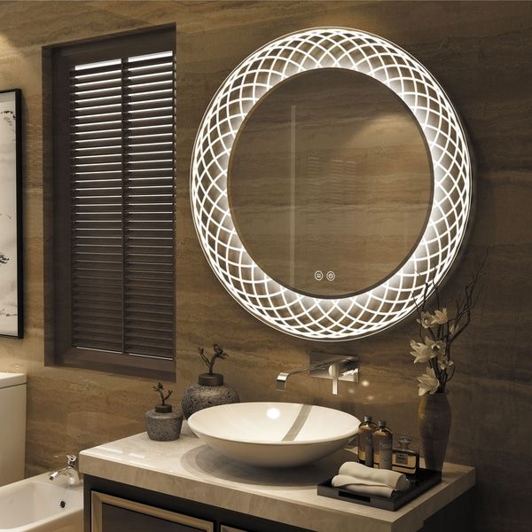 Back Lit Oval Led Wall Mirrors For Latest Shop Frameless Wall Mounted Led Bathroom Mirror – Free Shipping Today (View 4 of 15)
