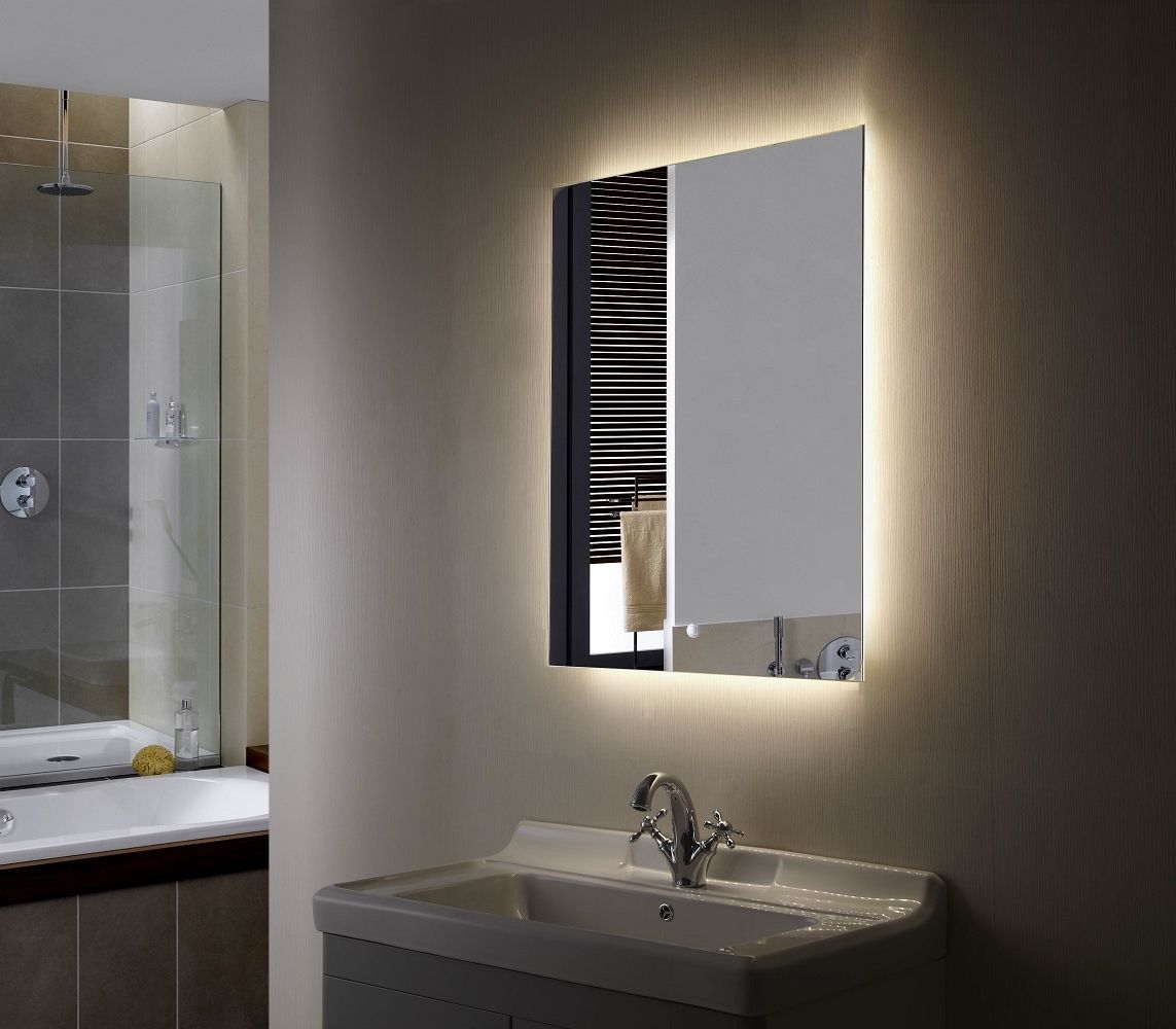 Backlit Mirror Led Bathroom Mirror Anzo In Current Back Lit Freestanding Led Floor Mirrors (View 15 of 15)
