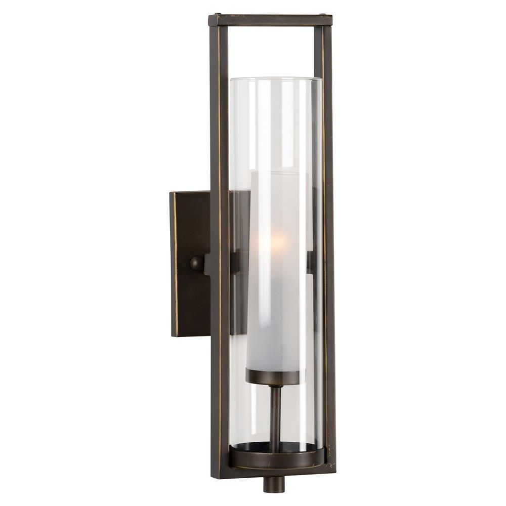 Best And Newest Jude Industrial Loft Rectangular Bronze Metal Glass Wall Sconce Throughout Square Bronze Metal Wall Art (View 15 of 15)