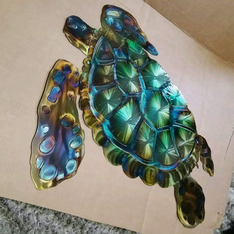Best And Newest Jumbo Metal Sea Turtle Large Outdoor Wall Art Turtle (View 6 of 15)