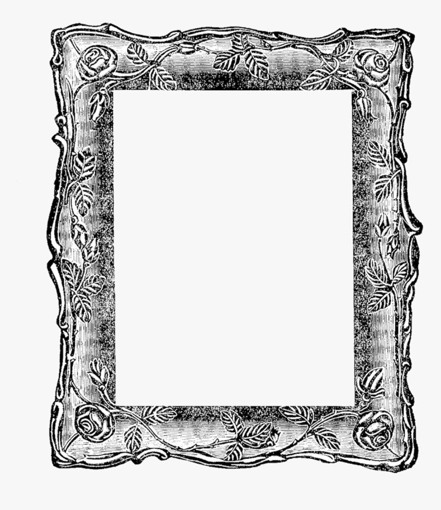 Best And Newest Vintage Square Mirror Frame Clipart , Png Download – Clip Art Old With Antique Square Wall Art (View 14 of 15)