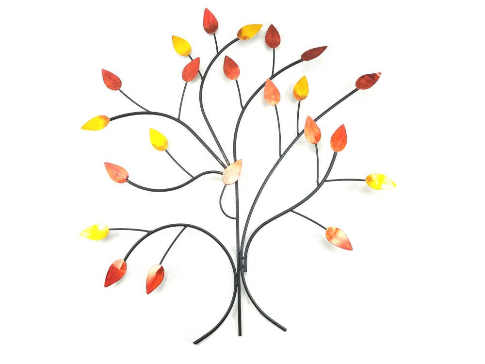 Branches Metal Wall Art Pertaining To Popular Metal Wall Art – Large Golden Autumn Tree Branch (View 8 of 15)