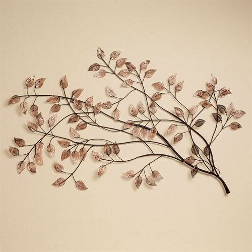 Branches Metal Wall Art Regarding 2017 Branches At Sunrise Leaf Metal Wall Sculpture (View 4 of 15)
