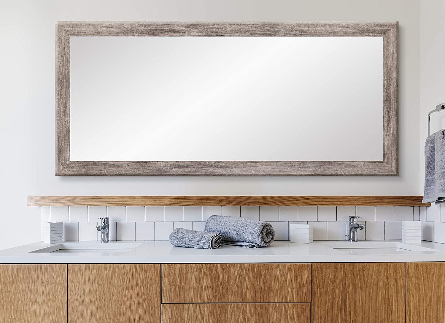 Brandtworks Bm035t Barn Wood Full Length Floor Vanity Wall Mirror, 33 For Preferred Full Length Floor Mirrors (View 15 of 15)