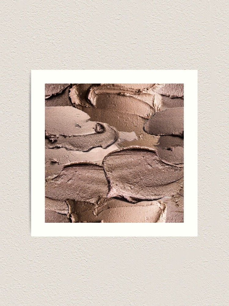 Brushstrokes Metal Wall Art With Regard To Recent 'copper Hand Drawn Acrylic Metal Brush Strokes Pattern' Art Print (View 9 of 15)