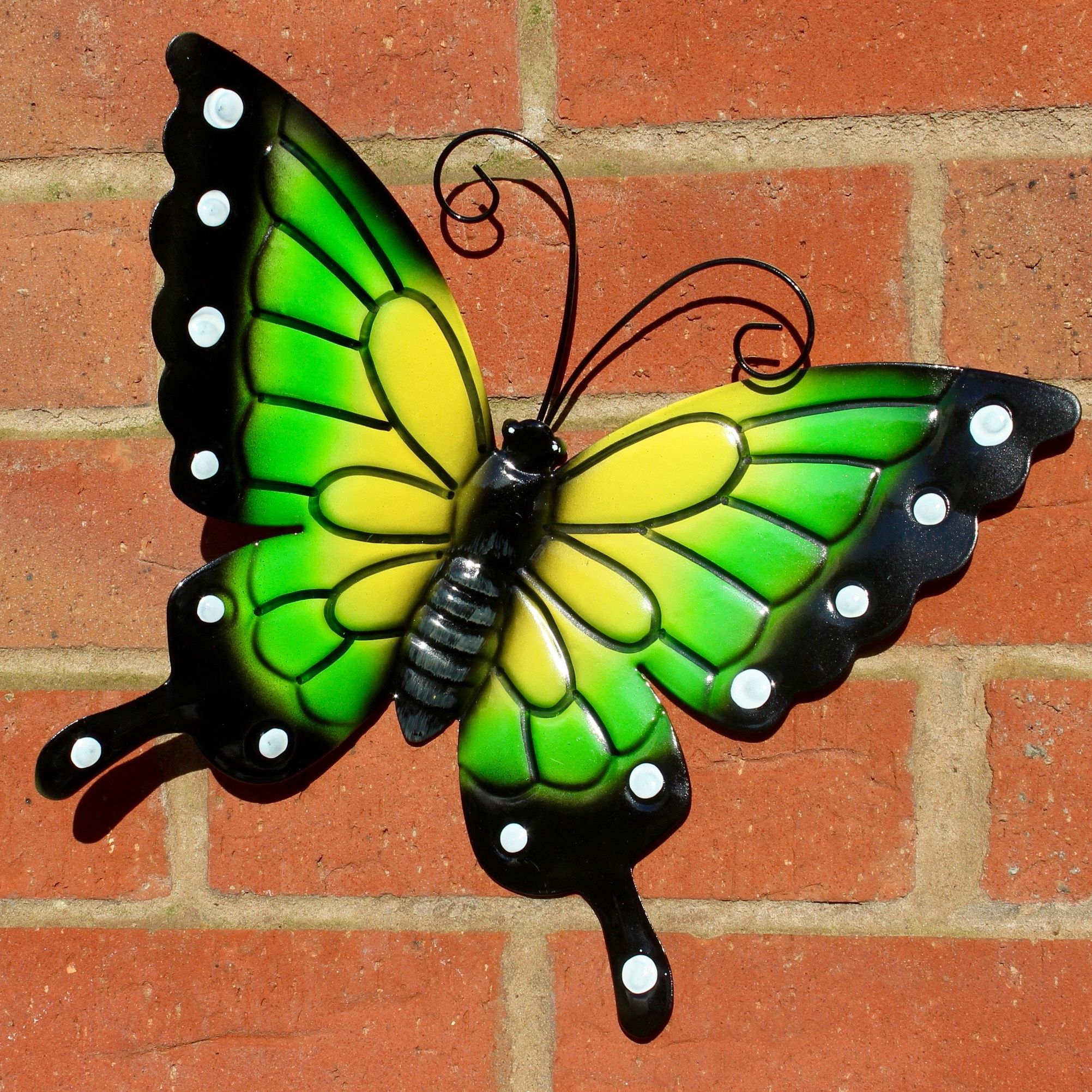 Butterflies Garden Decoration Multi Coloured Metal Outdoor Butterfly Xl In Most Popular Large Wall Decor Ornaments (View 8 of 15)