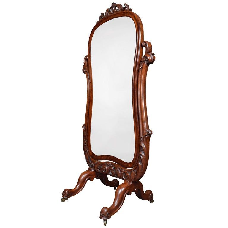 Carved Mahogany Cheval Mirror At 1stdibs Inside Well Known Dark Mahogany Full Length Mirrors (View 12 of 15)