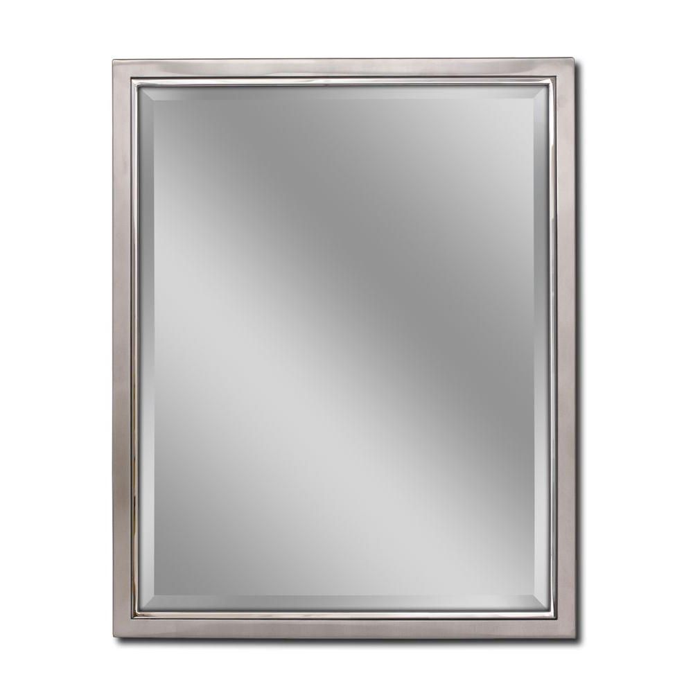 Chrome Rectangular Wall Mirrors With 2021 Deco Mirror 24 In. W X 30 In (View 7 of 15)