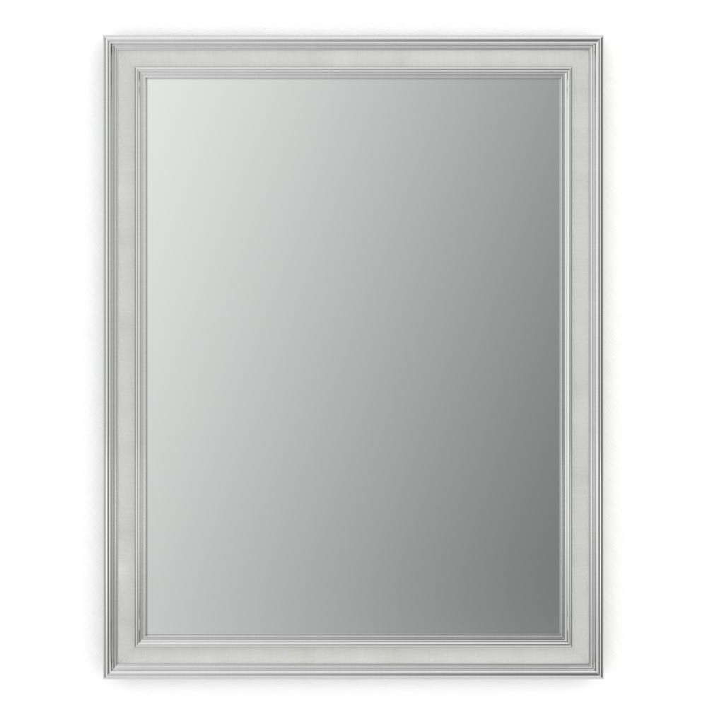 Chrome Rectangular Wall Mirrors With Newest Delta 28 In. X 36 In (View 10 of 15)
