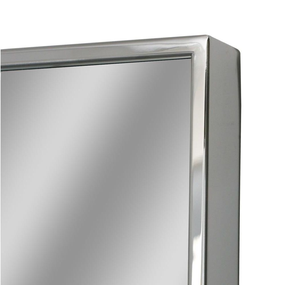 Chrome Rectangular Wall Mirrors With Regard To Fashionable Deco Mirror 24 In. W X 30 In (View 6 of 15)