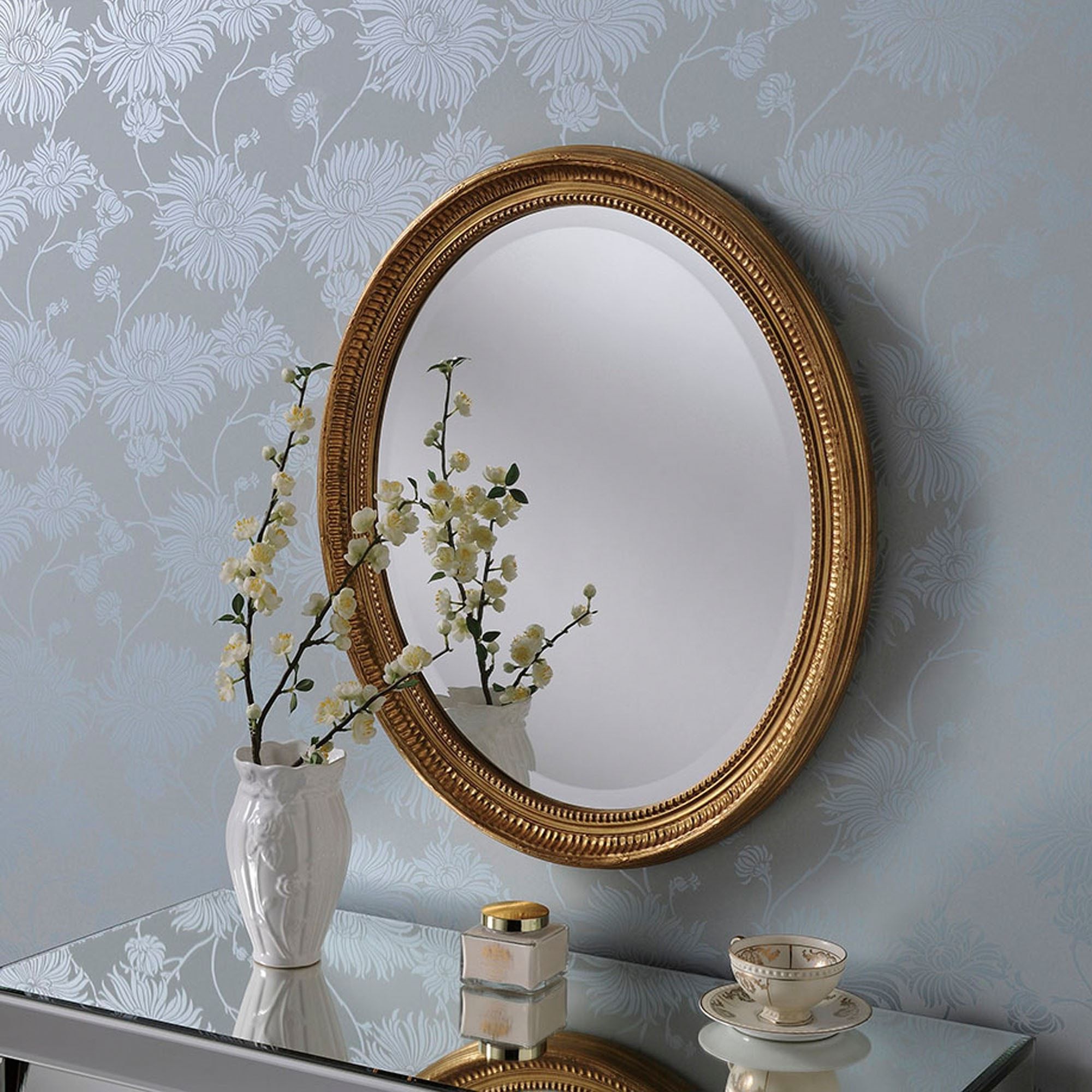 Contemporary Mirrors Pertaining To Gold Modern Luxe Wall Mirrors (View 1 of 15)