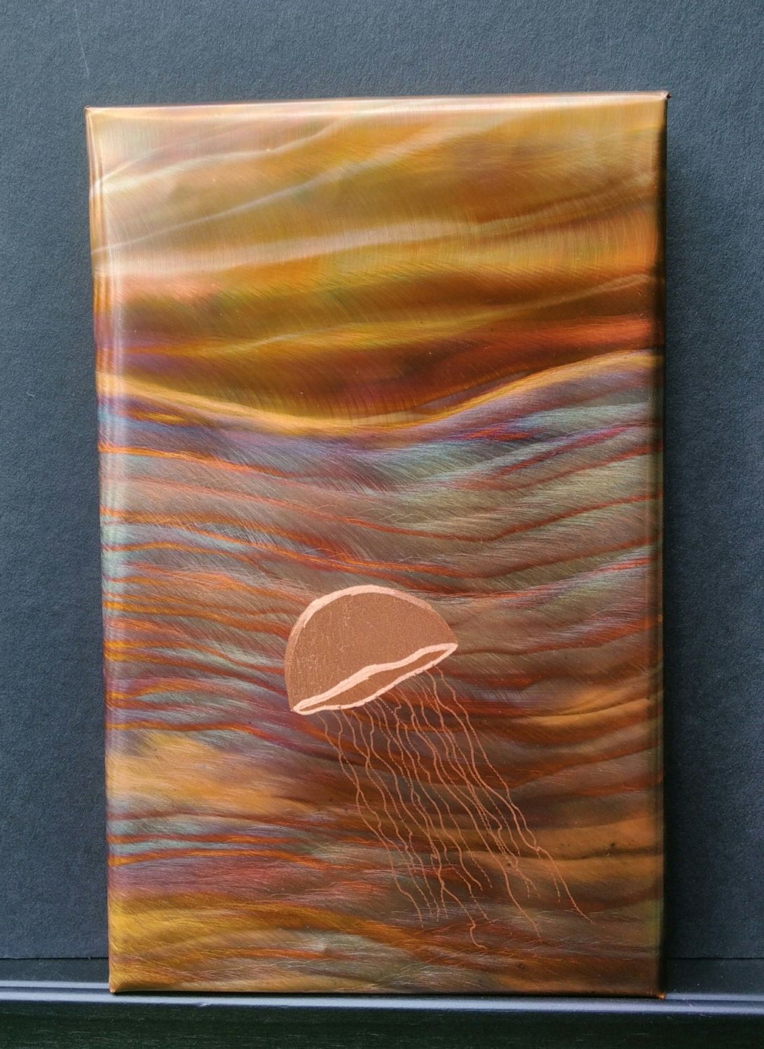 Copper Wall Art Flame Painted Copper Adventurous For Latest Copper Metal Wall Art (View 12 of 15)