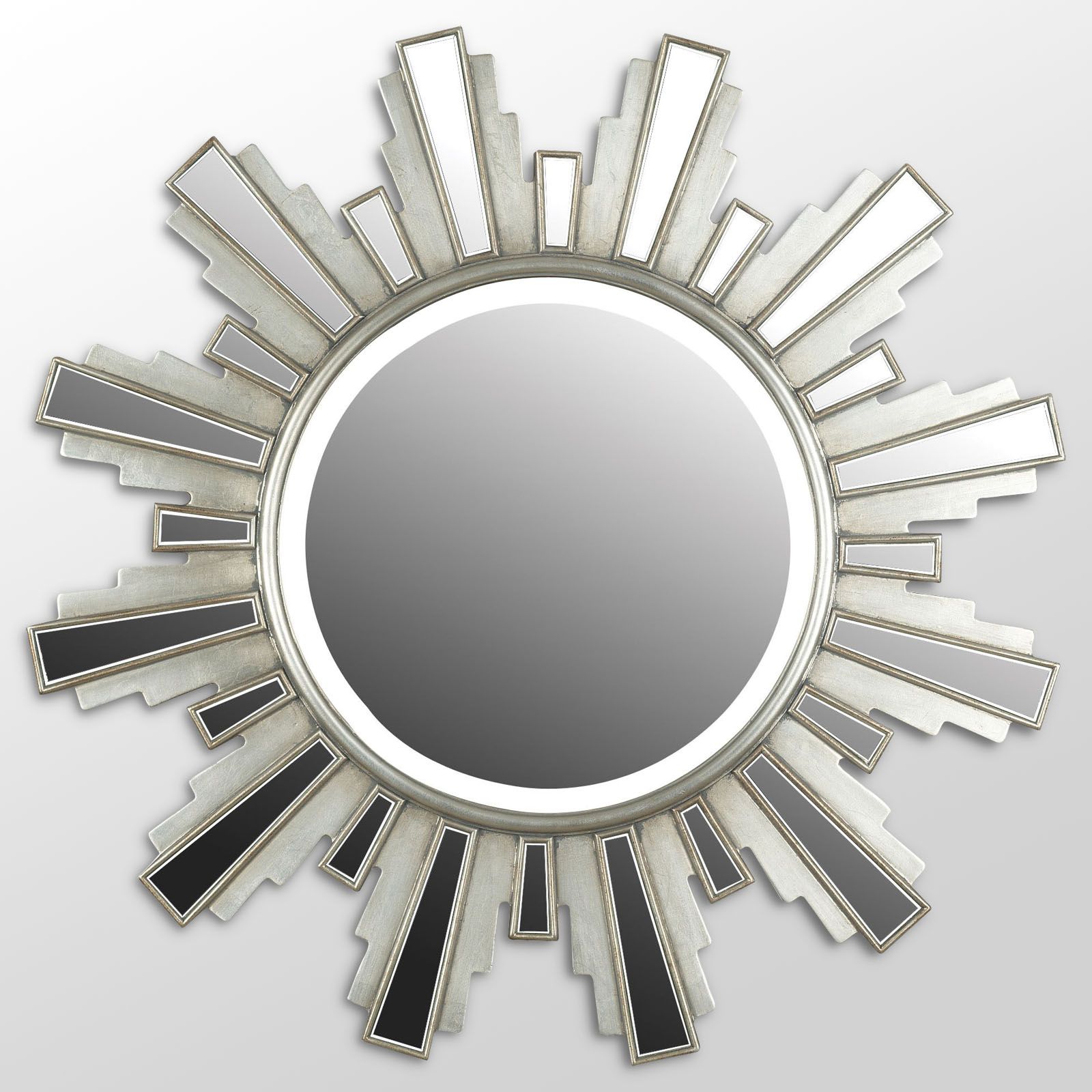 Current Francisco Silver & Gold Sunburst Wall Mirror – 34 Diam.in (View 15 of 15)