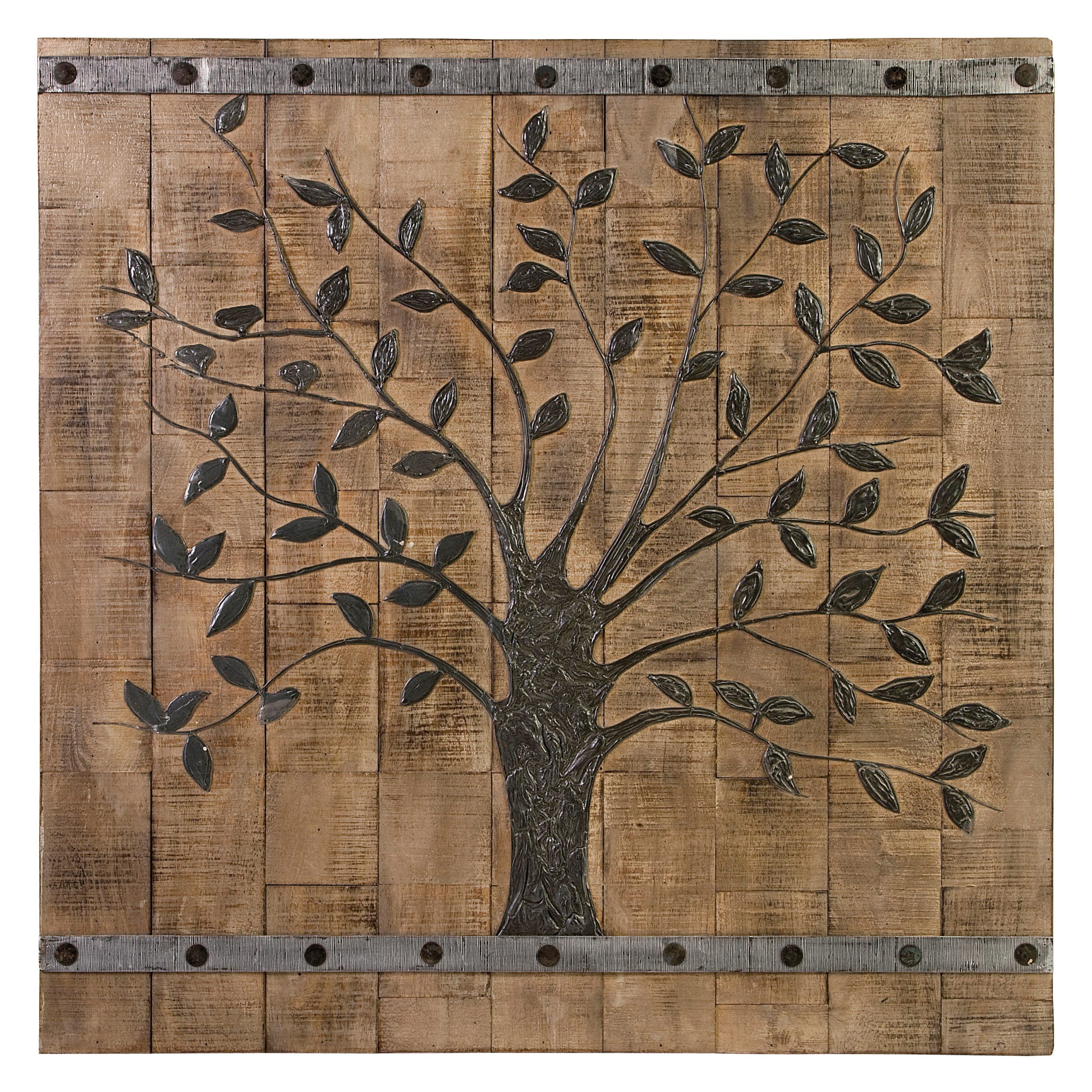Current Imax Tree Of Life Wood Wall Panel – 36w X 36h In (View 7 of 15)